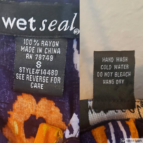 Wet Seal Tribal Print Camisole Button Front Top - Picture 8 of 8